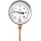 Термометр биметаллический  РОСМА БТ-52.211 (0-120С) G1/2. 1,5 Ду корп.100 мм, L гильзы-46мм, радиал.